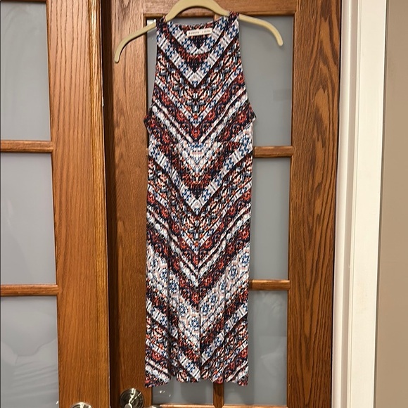 Athleta Black and White Sheath Midi Dress - Picture 2 of 7